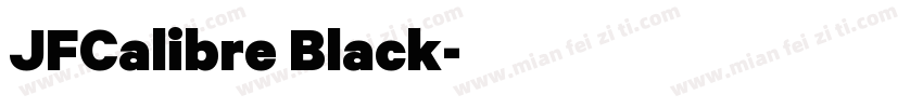 JFCalibre Black字体转换